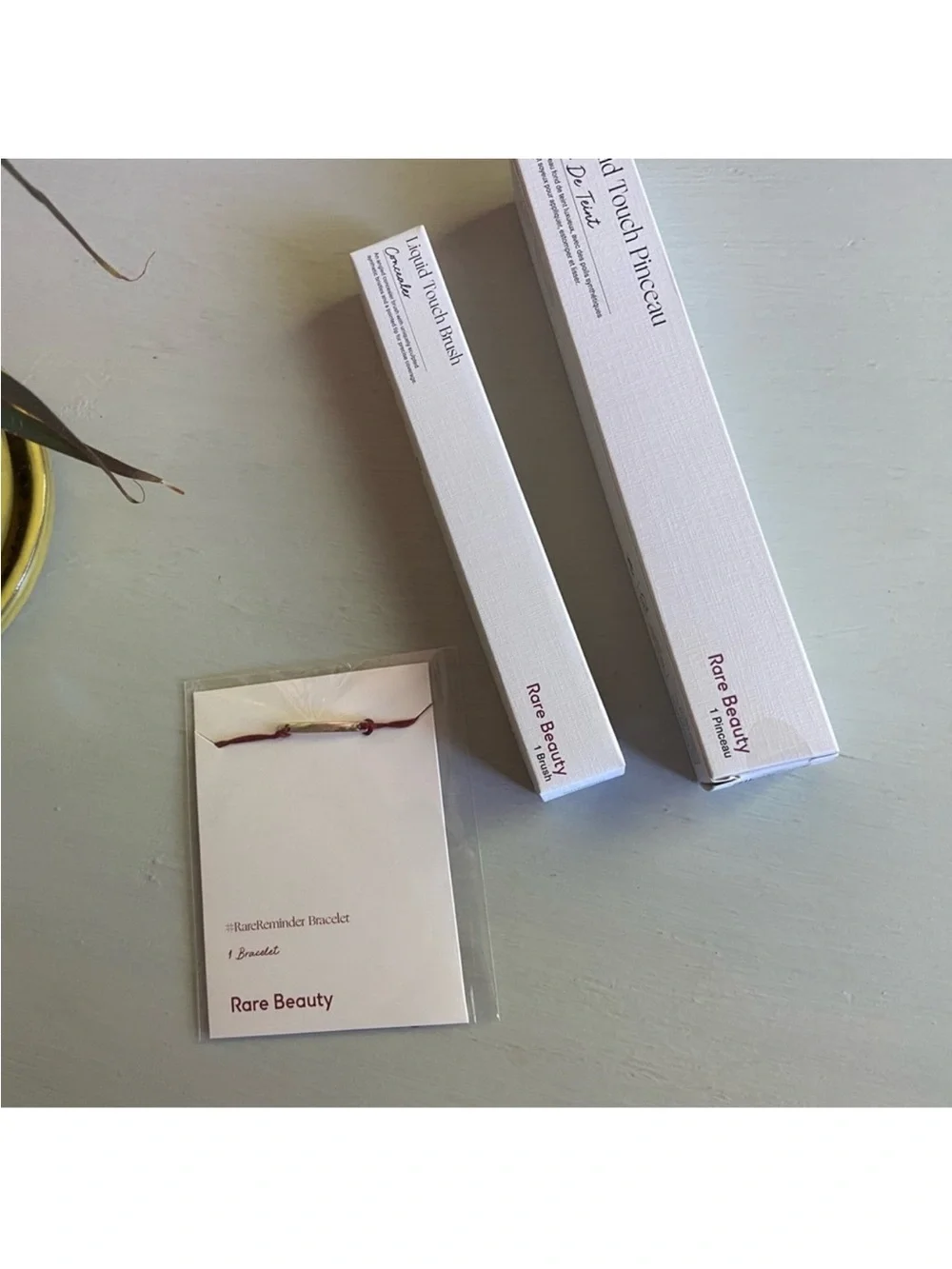 NWT Rare Beauty Concealer Brush Foundation Brush I am Rare Bracelet Set